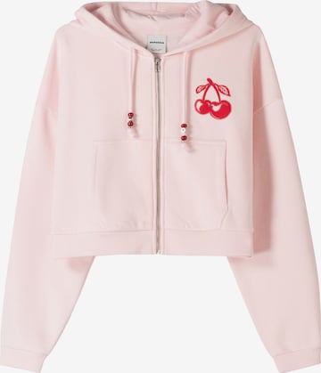 Bershka Sweatjakke i pink: forside
