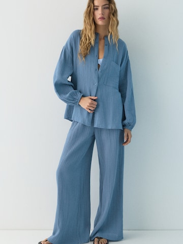 Chemisier Pull&Bear en bleu