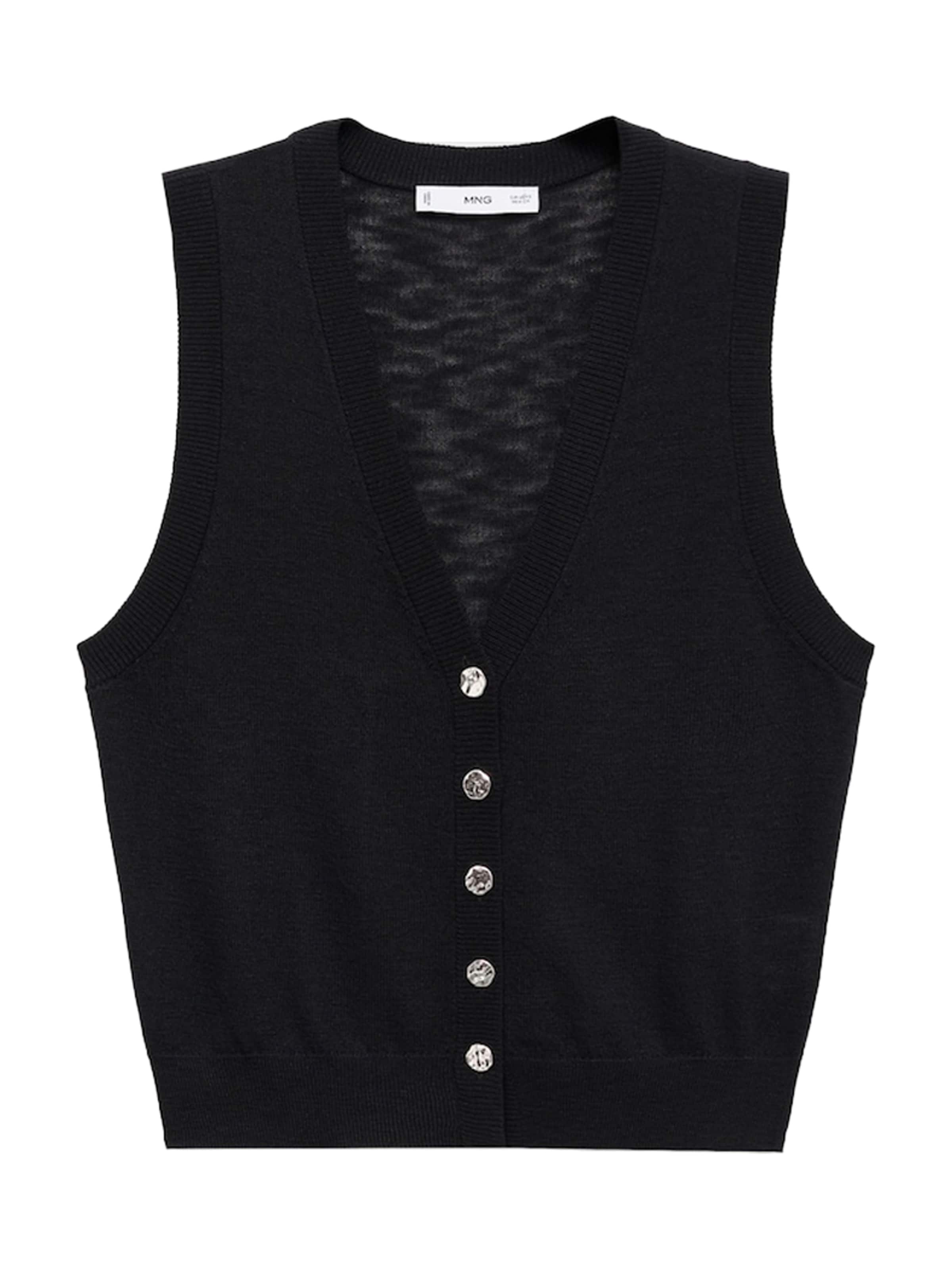 MANGO Väst 'LUCRECIA' i svart, Produktvy