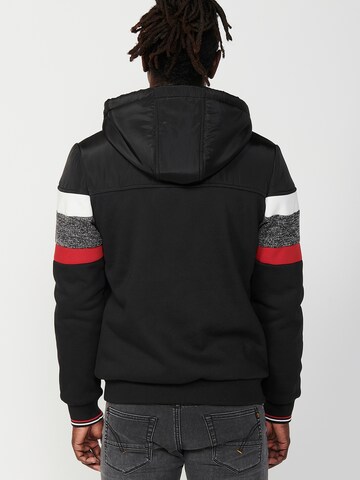 KOROSHI Sweatjacke in Schwarz