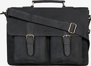 Benthill Aktenkoffer in Schwarz: Vorderseite