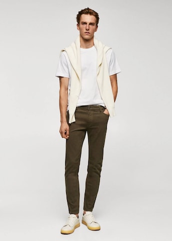 MANGO MAN Skinny Jeans 'Billy' in Grün
