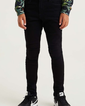 WE Fashion Kitsas Teksapüksid, värv must: eest vaates