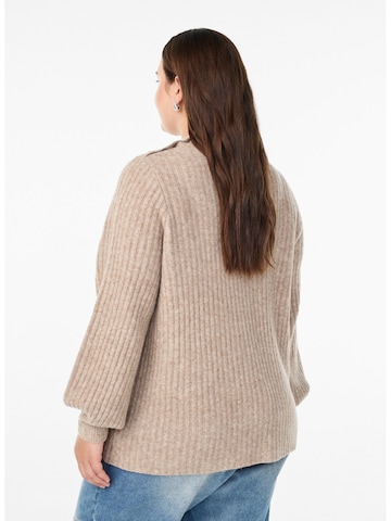Zizzi Sweater 'CACOMFY' in Beige
