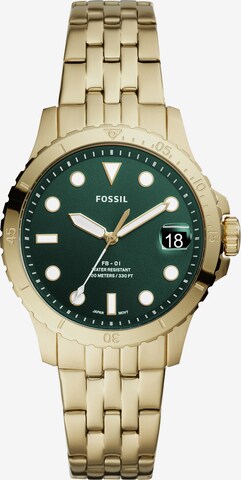 FOSSIL Аналогов часовник в злато: отпред