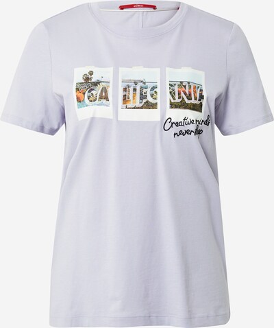 s.Oliver T-Shirt in blau / grün / helllila / schwarz / weiß, Produktansicht