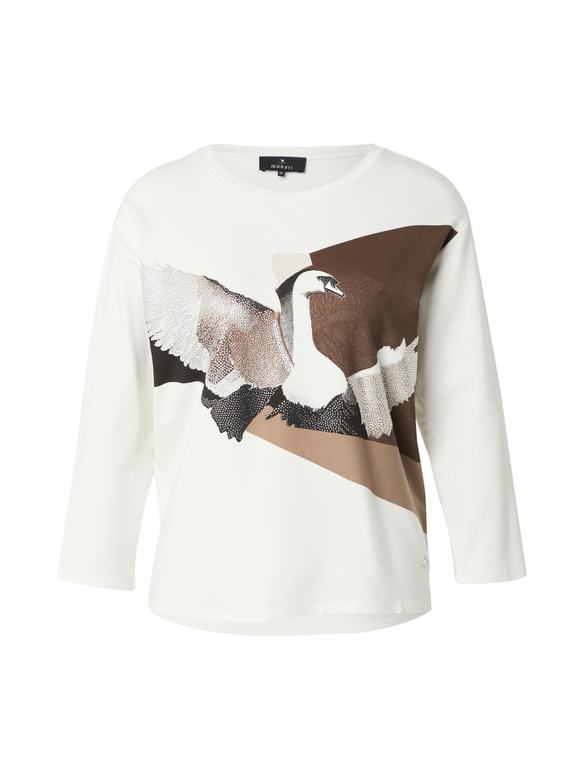 balta monari Marškinėliai: priekis