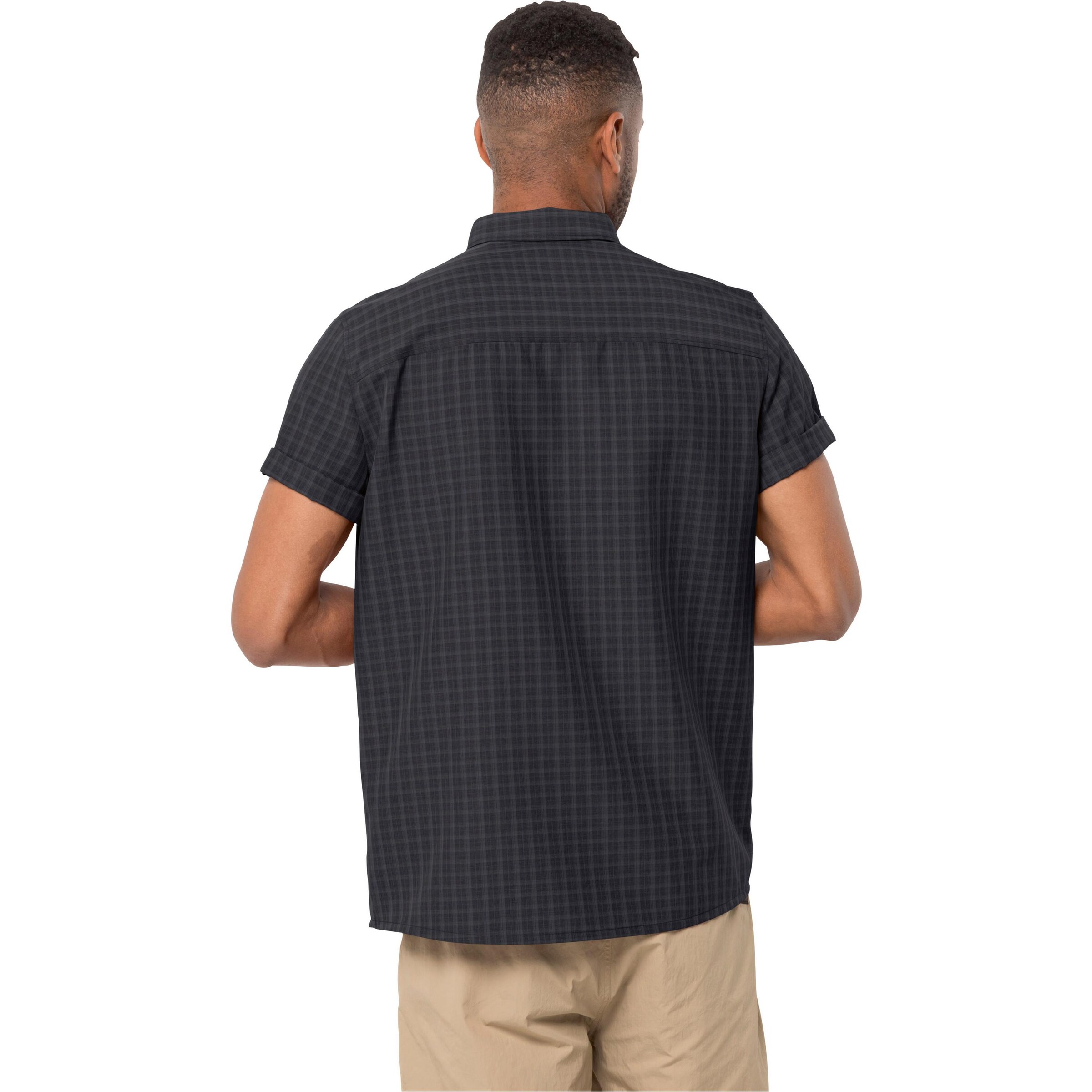 JACK WOLFSKIN Regular fit Functioneel overhemd 'El Dorado' in Zwart