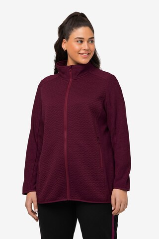 Ulla Popken Sweatjacke in Rot: predná strana