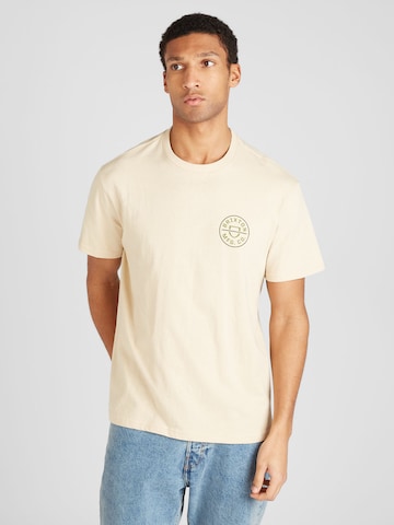 T-Shirt 'CREST' Brixton en beige