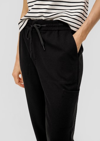 Coupe slim Pantalon s.Oliver en noir