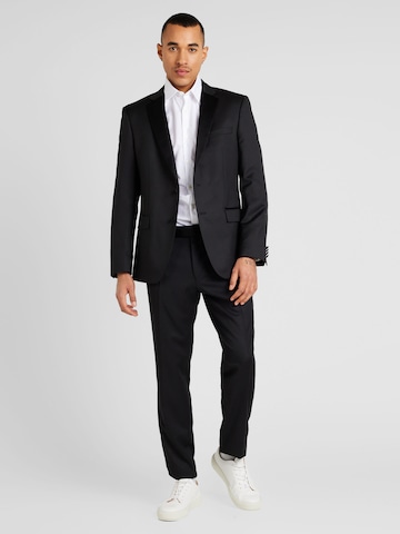 BOSS Black Slim Fit Business pikkutakki 'H-Huge-Tux-N-B1' värissä musta