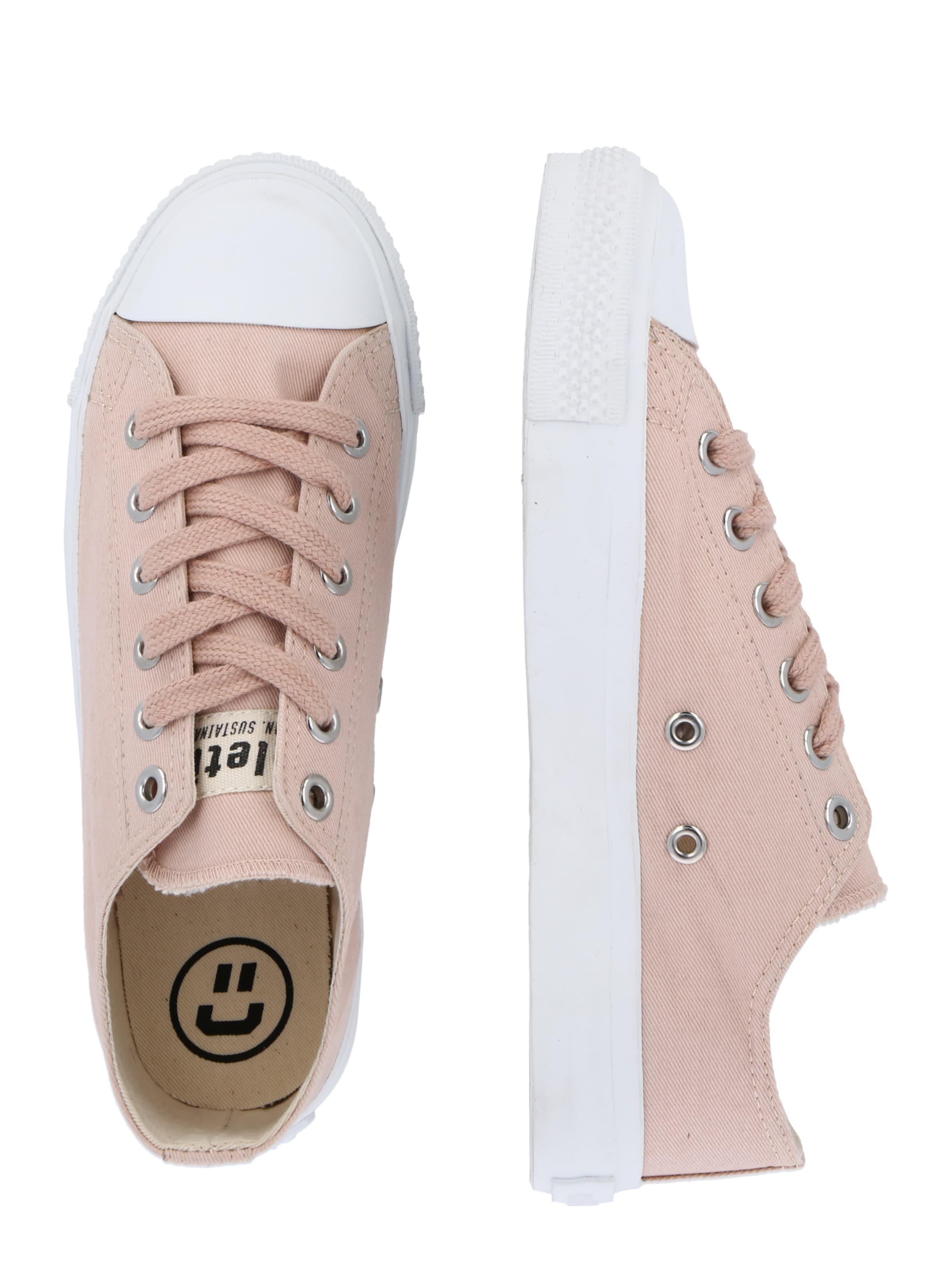 Baskets basses 'Fair Trainer White Cap Low Cut' Ethletic en rose