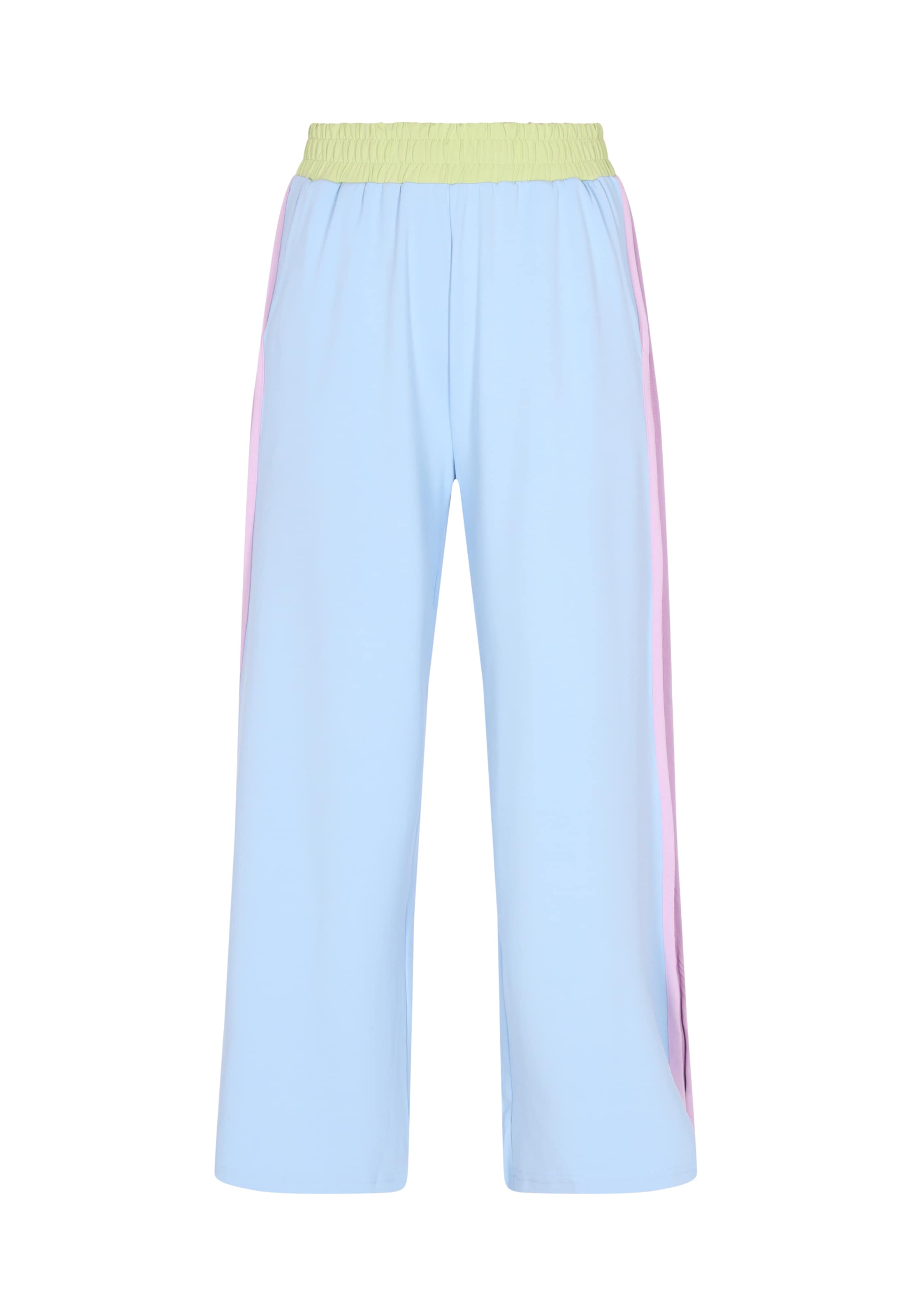 usha BLUE LABEL Wide leg Byxa i blå: framsida