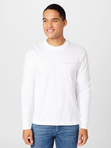 Calvin Klein Jeans Shirt in White: front