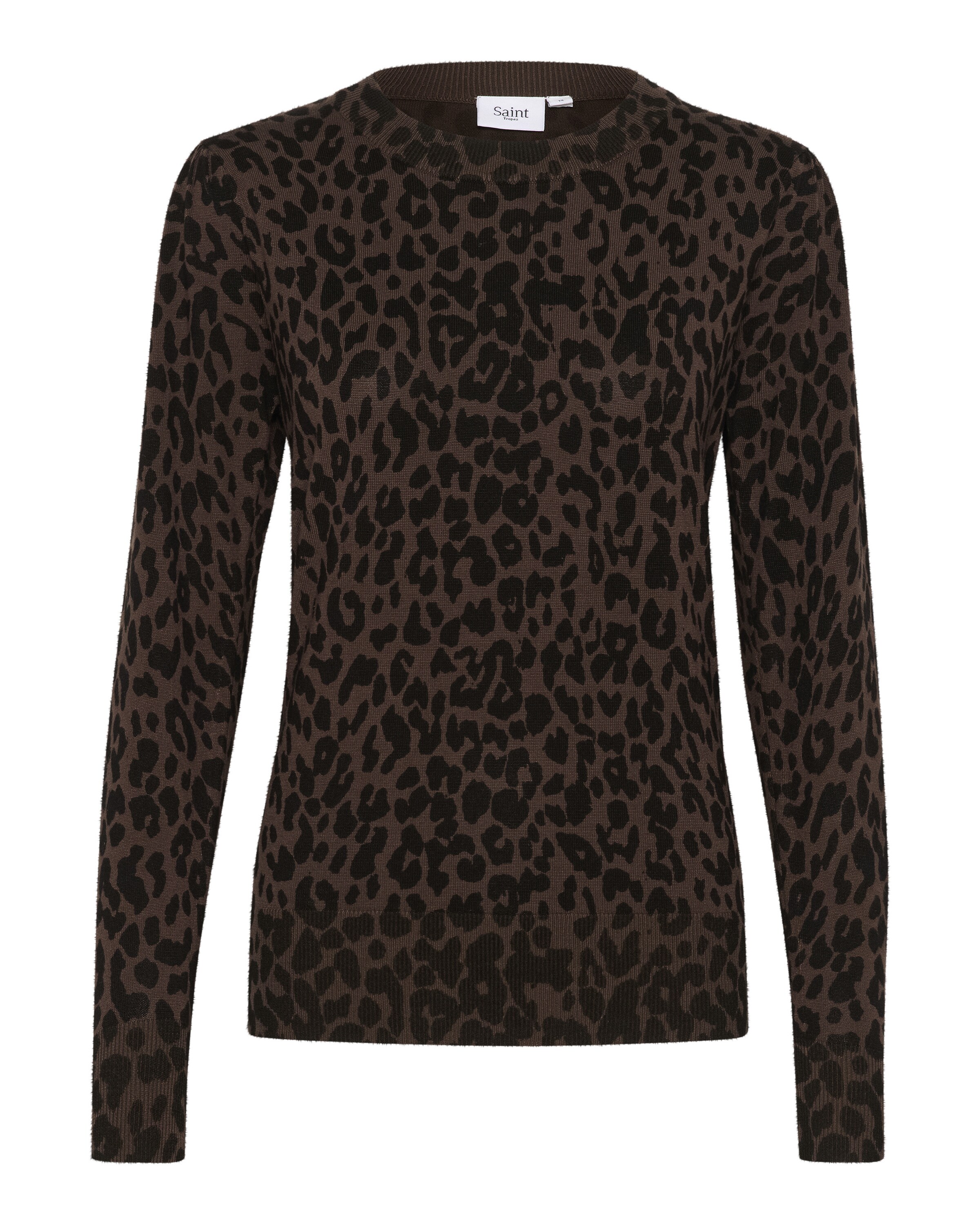 SAINT TROPEZ Sweater 'Zhila' in Brown: front