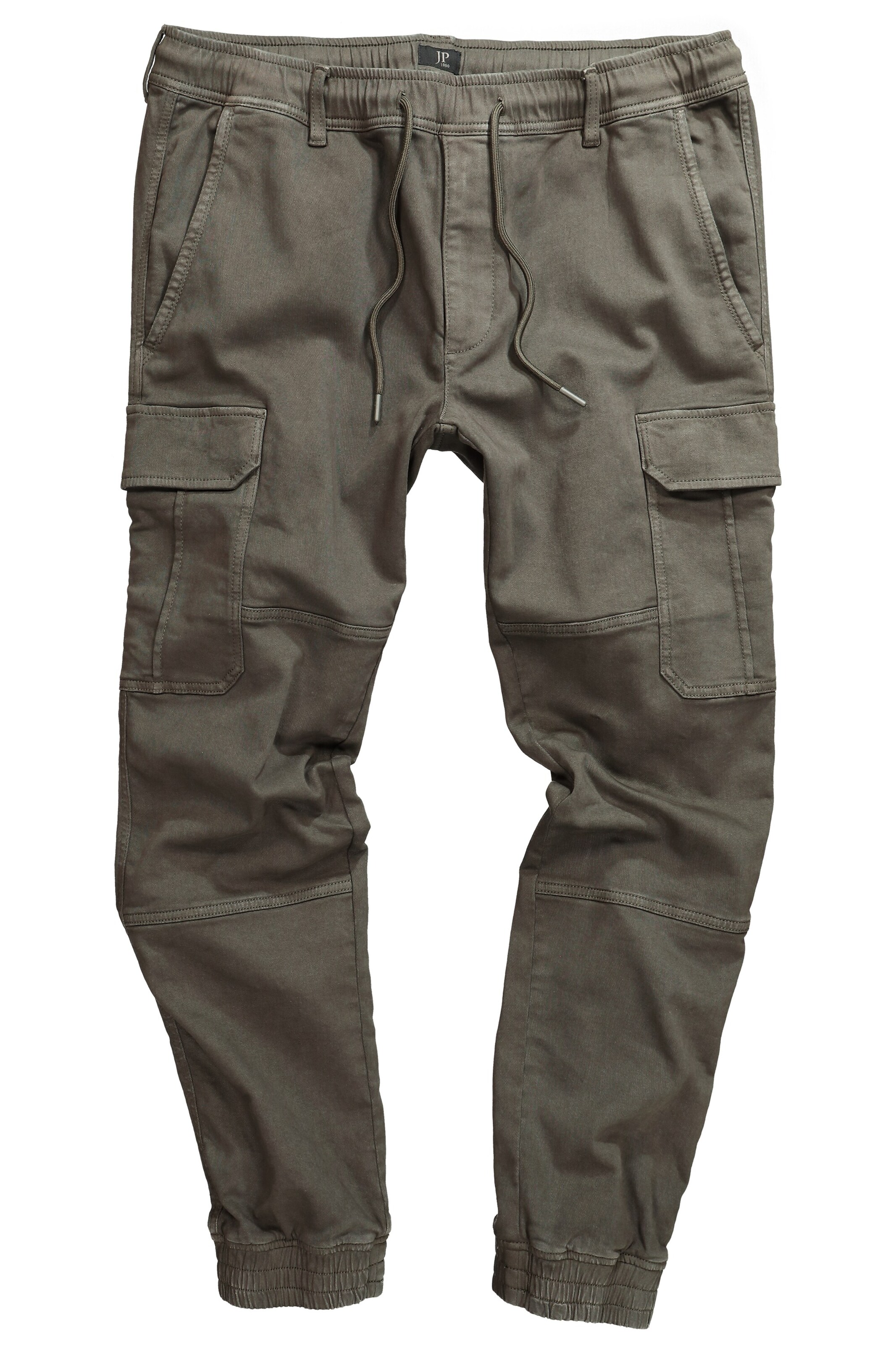 JP1880 Tapered Cargobroek in Groen: voorkant