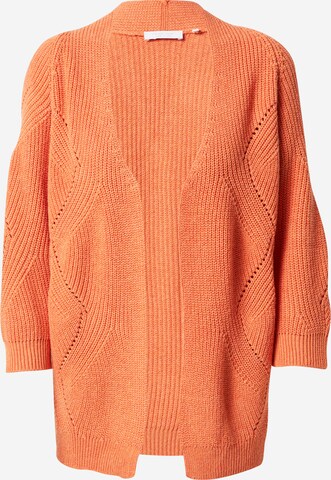 Rich & Royal Knit Cardigan in Orange: front