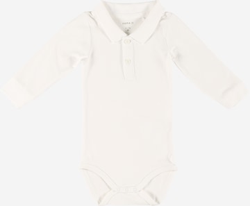 Tutina / body per bambino 'HOLGER' di NAME IT in bianco: frontale