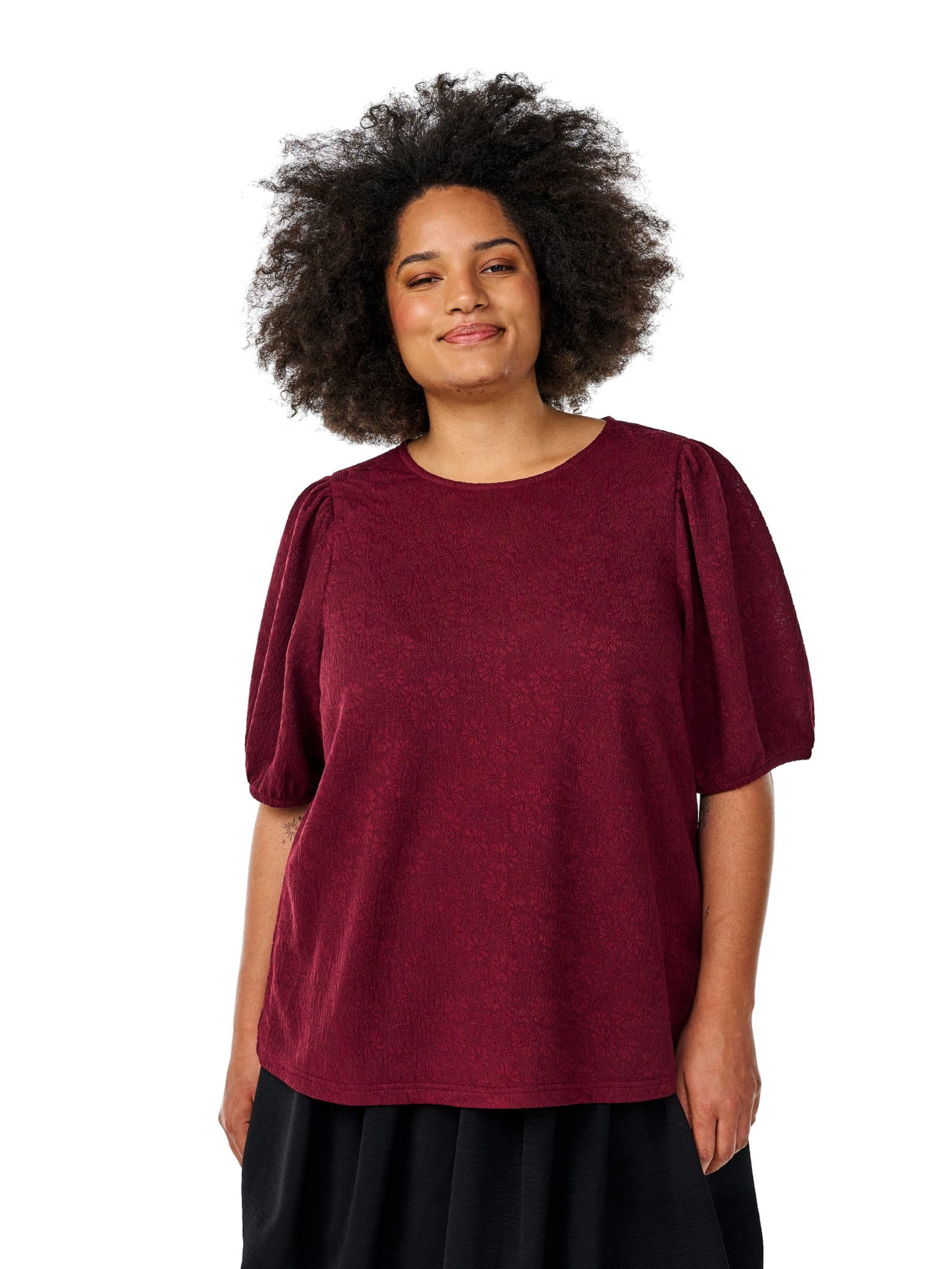 Bluză 'CAMINA' de la Zizzi pe roșu: față