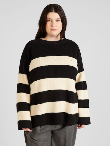 Tommy Hilfiger Curve Pullover in Schwarz: predná strana