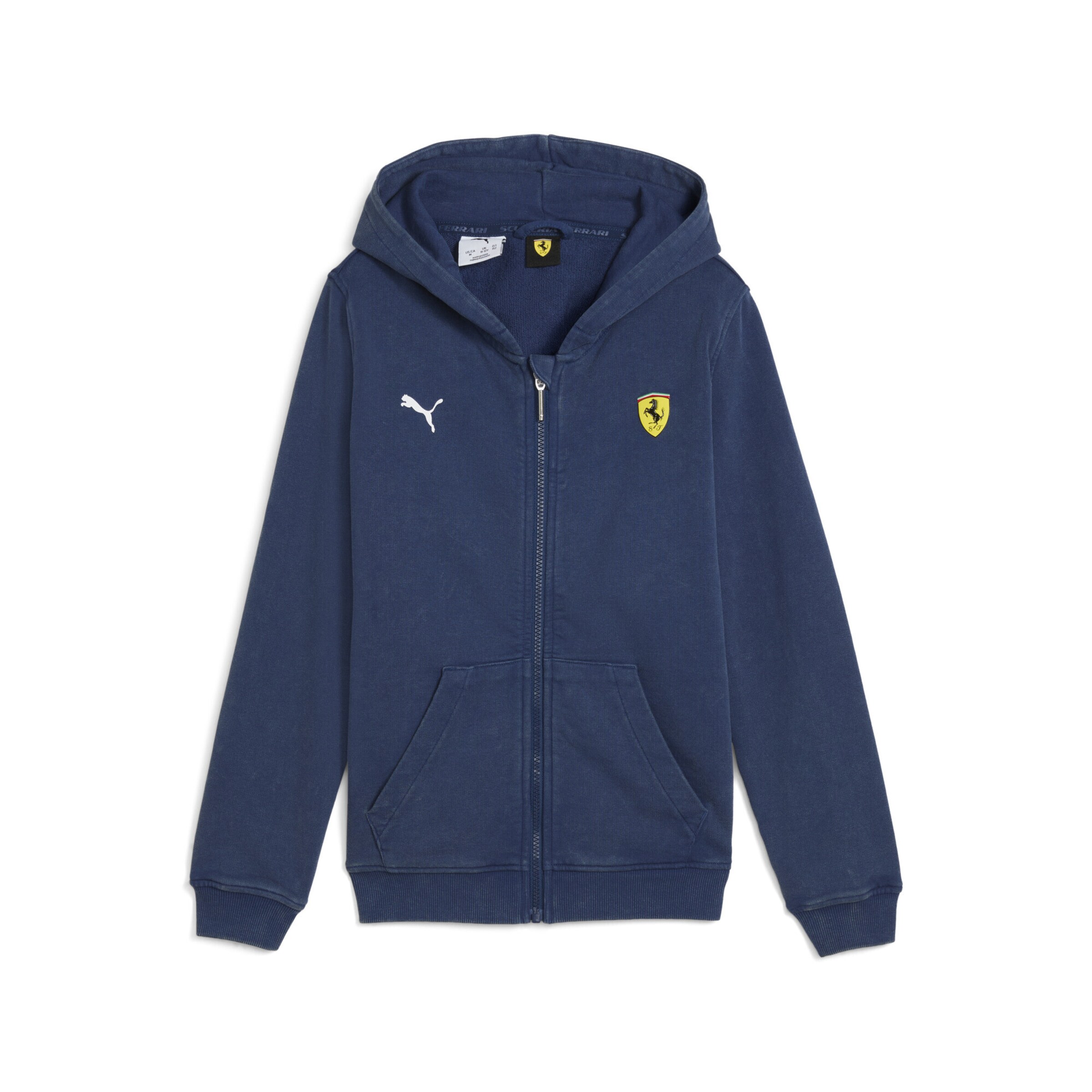 PUMA Sportsweatjacke 'Scuderia Ferrari' in Blau: Vorderseite