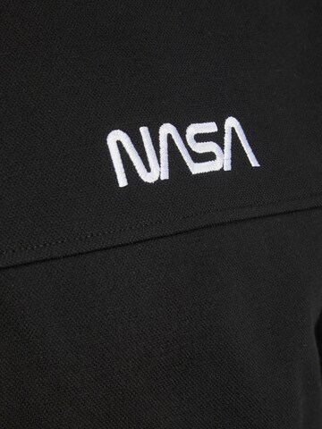 JACK & JONES Tréning póló 'Nasa' - fekete