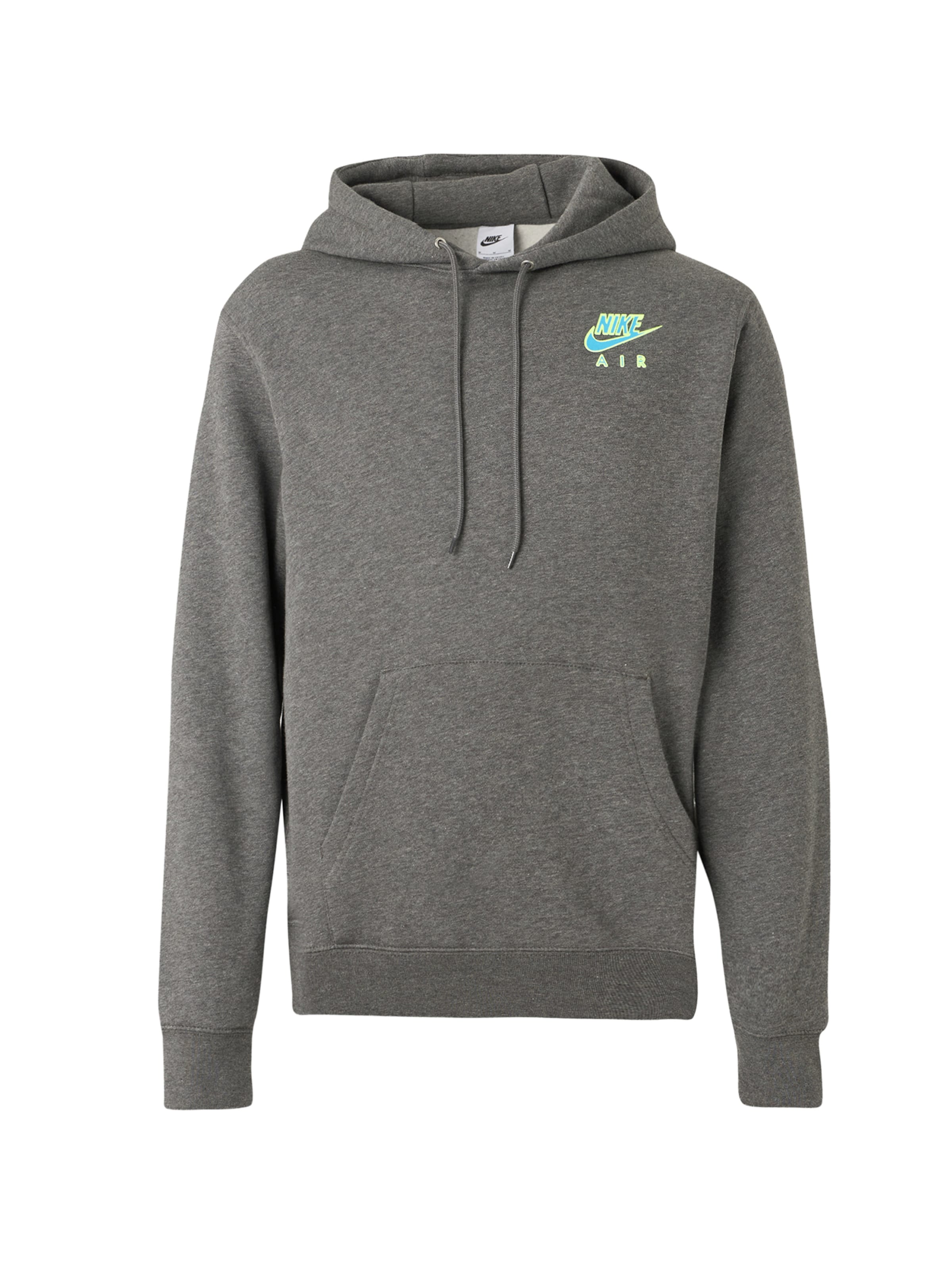 Nike Sportswear Mikina 'CLUB' - azurová / pastelově žlutá / šedý melír / černá, Produkt