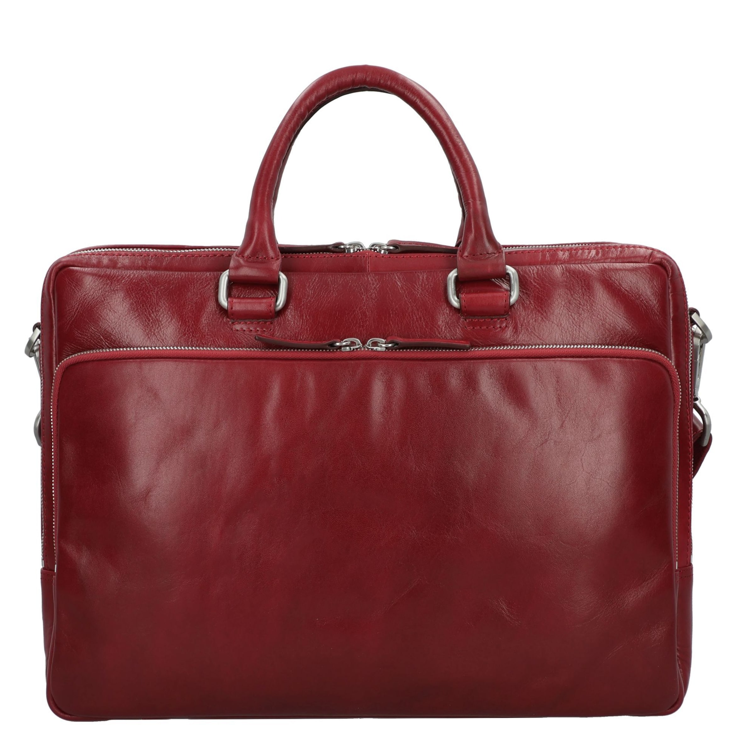 LEONHARD HEYDEN Document bag 'Cambridge' in Red: front