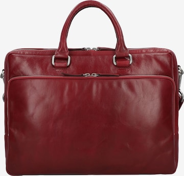 LEONHARD HEYDEN Aktentas 'Cambridge' in Rood: voorkant