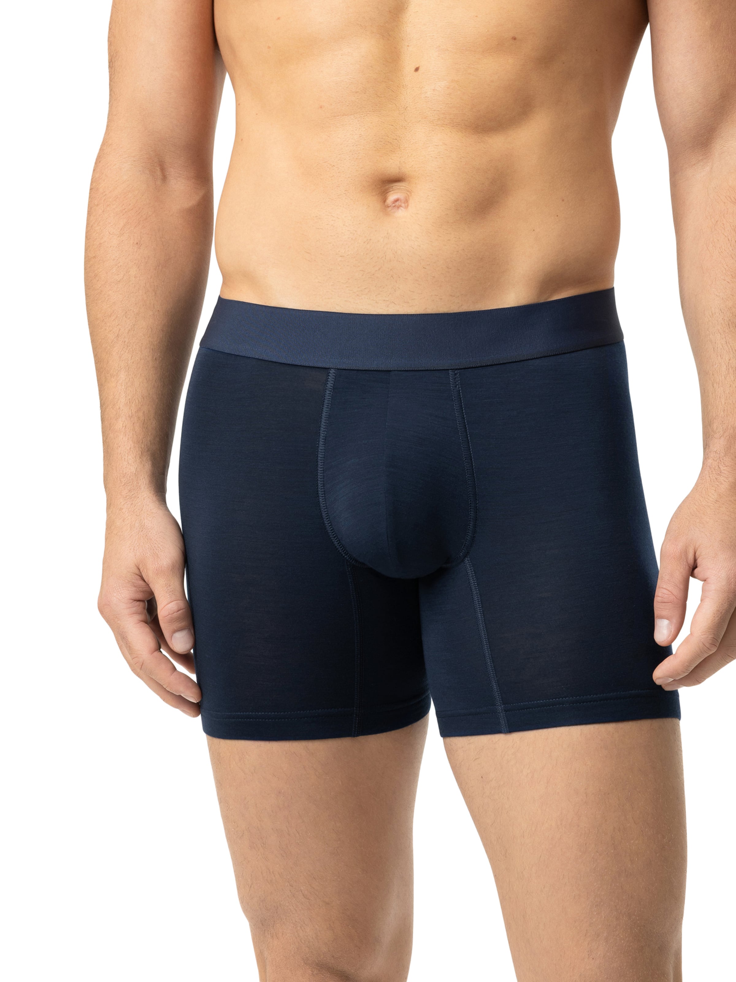 Mey Boxershorts ' Serie PRFRMNC+ ' in Blauw: voorkant