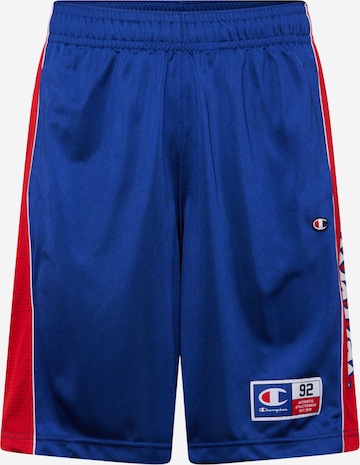 Regular Pantaloni de la Champion Authentic Athletic Apparel pe albastru: față