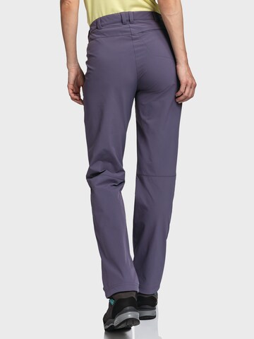 Schöffel Regular Outdoor trousers 'Engadin1' in Purple