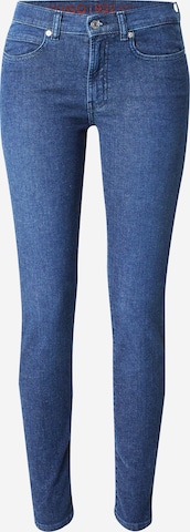 HUGO Red Slimfit Jeans in Blauw: voorkant