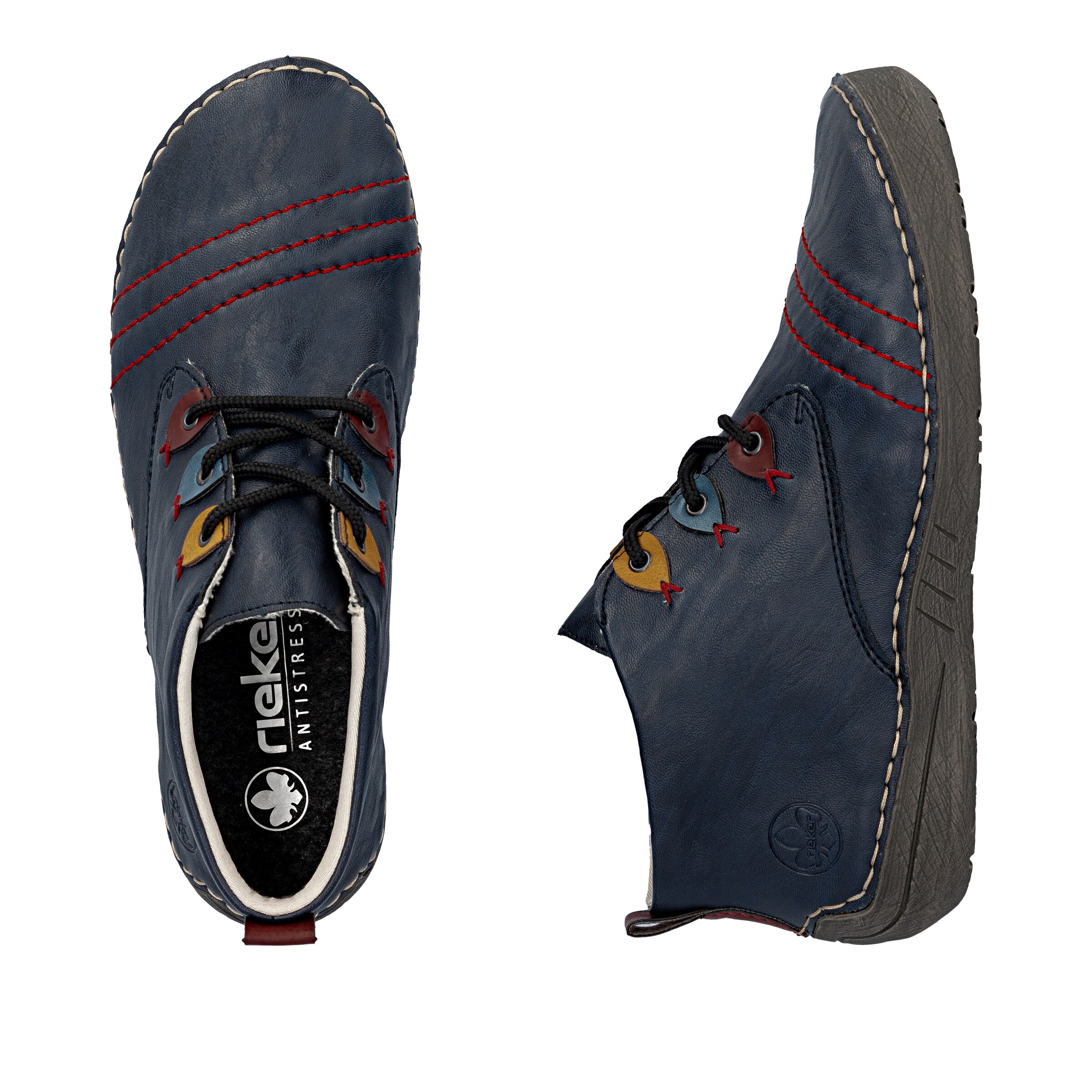 Chaussure à lacets Rieker en bleu