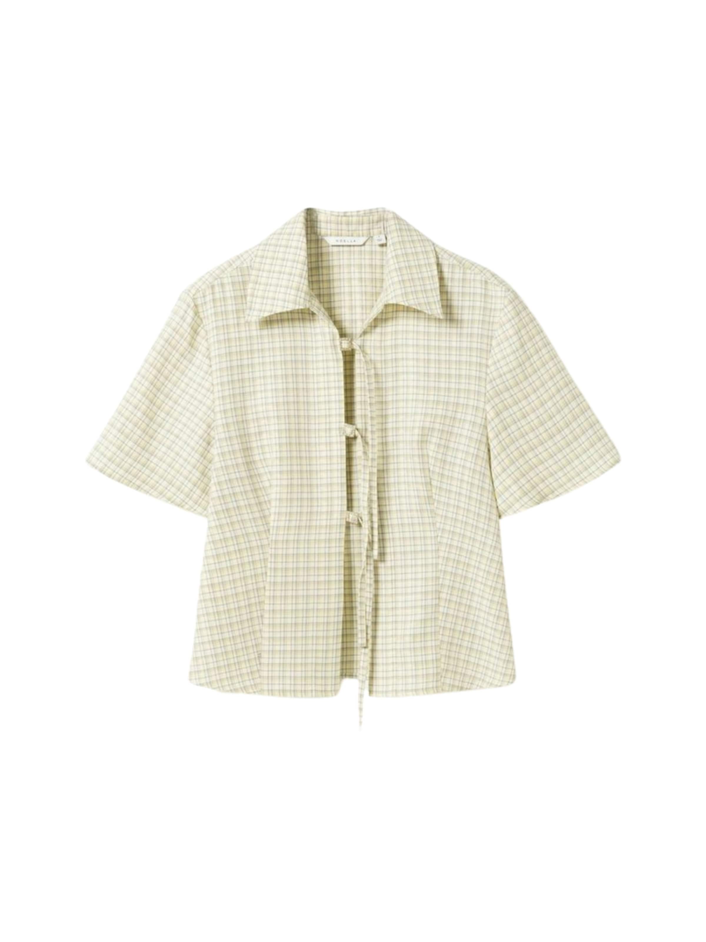 Tricou ' N-Miko ' de la Noella pe galben: față