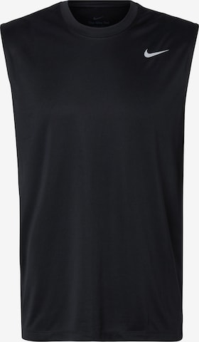 NIKE - Camiseta funcional en negro: frente