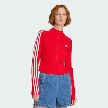 ADIDAS ORIGINALS Strickjacke 'Adicolor' in Rot: Vorderseite