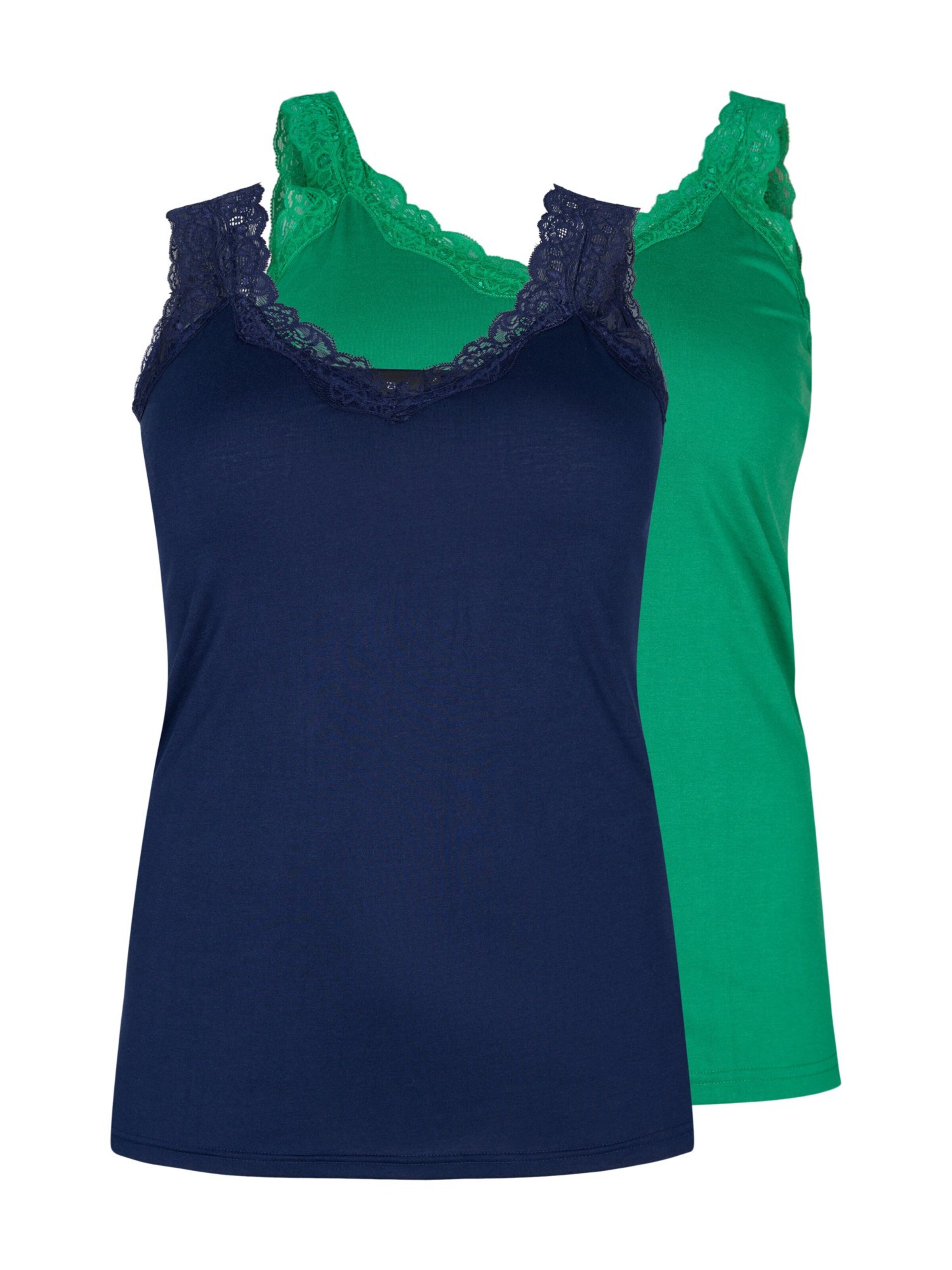 Top de la Zizzi pe albastru: față