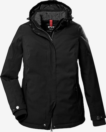 STOY Performance Jacket 'STW 9' in Black: front