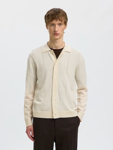 SELECTED - Cárdigan 'SLMTRAY' en beige: frente