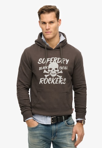 Superdry Sweatshirt in Bruin: voorkant