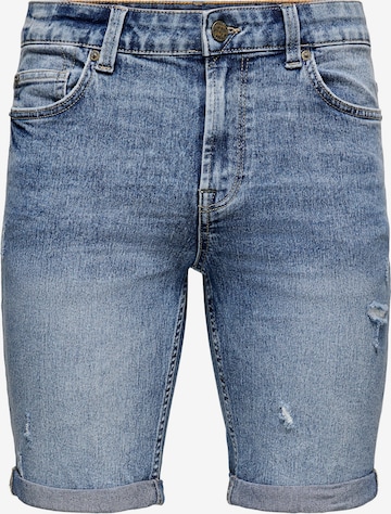 Only & Sons Regular Jeans in Blauw: voorkant