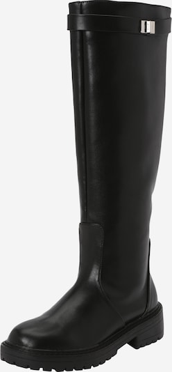 Public Desire Bottes 'MORE FUN' en noir / argent, Vue avec produit