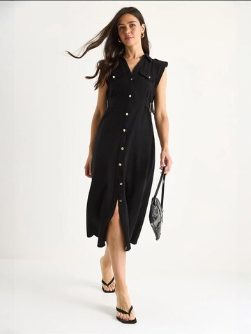 Robe-chemise Bianco Lucci en noir