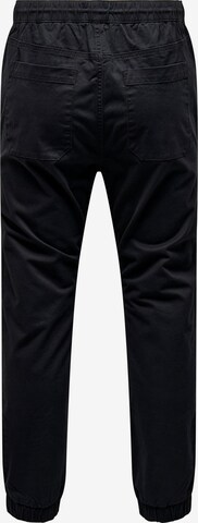 Only & Sons Regular Trousers 'LINUS' in Black