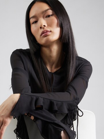 WEEKDAY Blouse 'Sasha' in Zwart