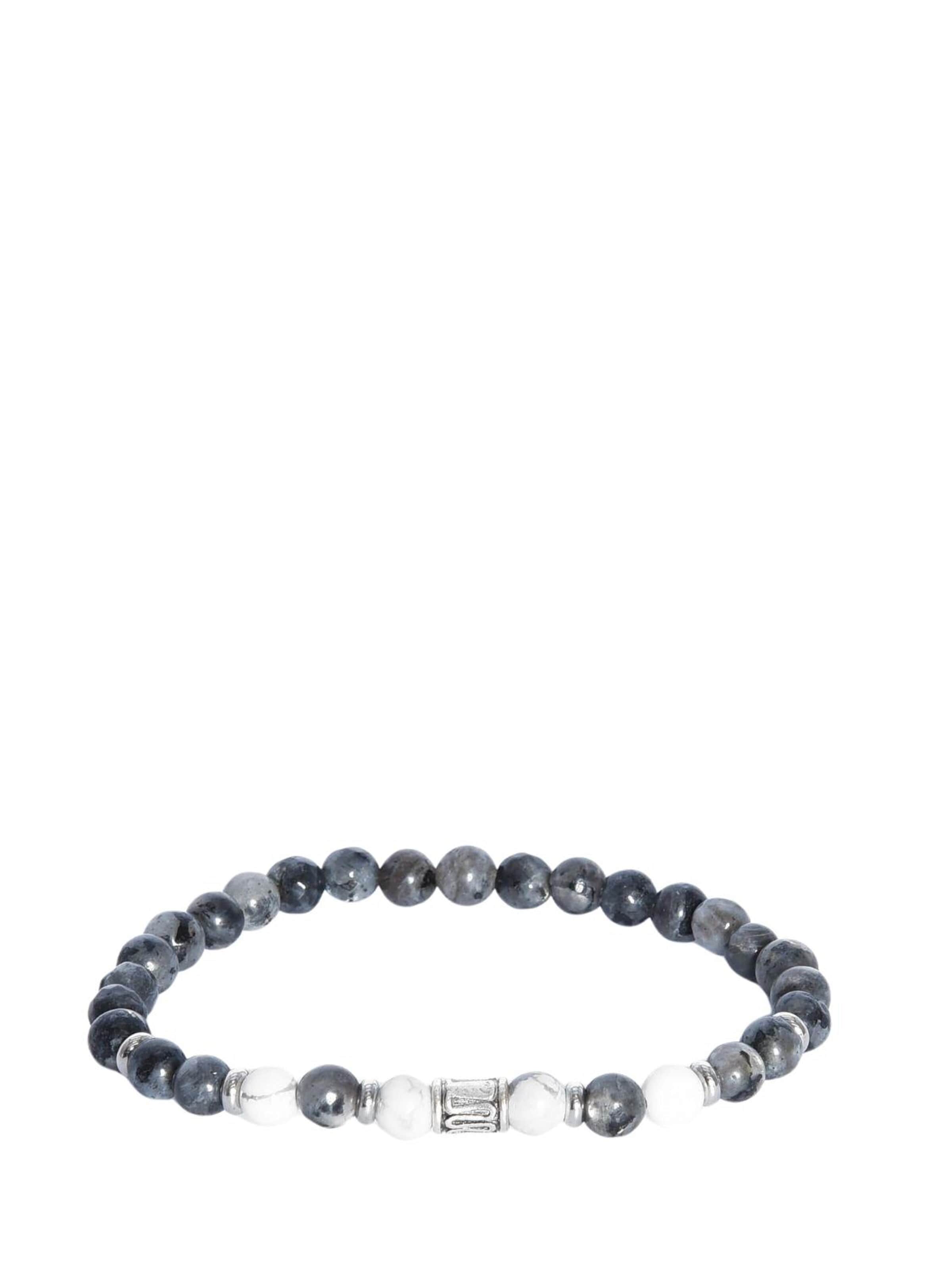 Brățară 'Heart bracciale lavorato a mano in argento 925 con labradorite & aulite bianca' de la Addicted2 pe gri: față