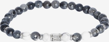 Braccialetto 'Heart bracciale lavorato a mano in argento 925 con labradorite & aulite bianca' di Addicted2 in grigio: frontale