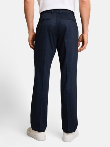 TOM TAILOR Regular Bandplooibroek in Blauw